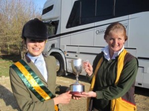 Junior ERC Dressage Championships Winner 2011-12 - Talia Laghzaoui on Master Ping