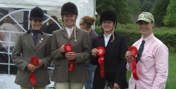 Demelza Ruane, Katie Whitaker, Debbie Mason, Miranda Loffet - Winners at the Area 18 ODE Qualifier, Broadway, June 2010
